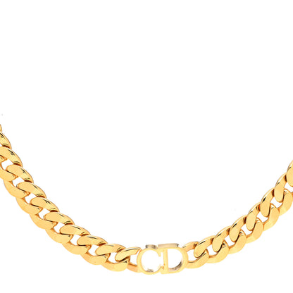 Christian Dior Metal Danseuse Etoile Chain Choker Necklace Gold 1 of 5