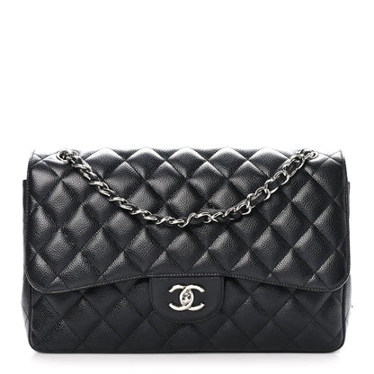 Chanel Caviar Quilted Jumbo Double Flap Black 1 of 10
