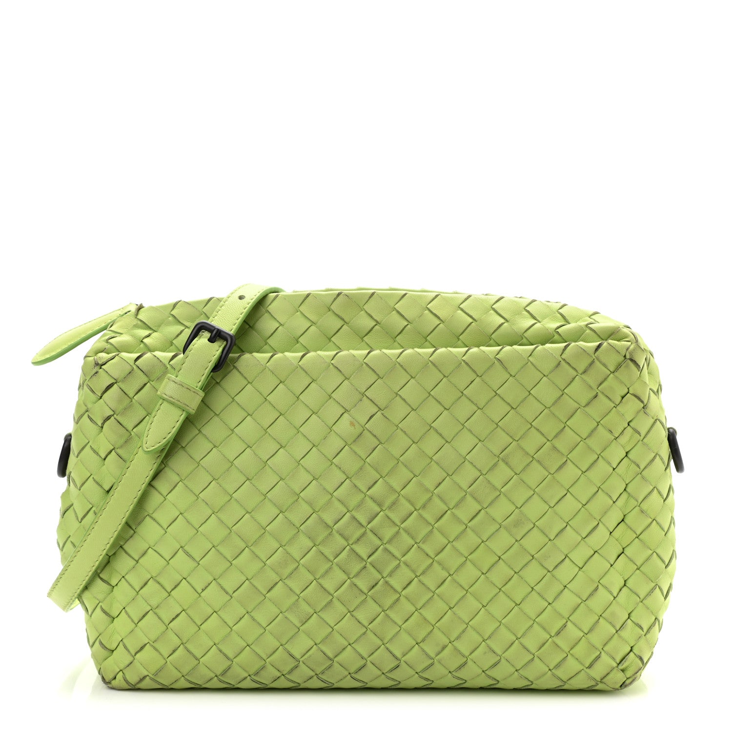 Bottega Veneta Nappa Intrecciato Crossbody Kiwi 2 of 15