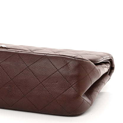 Chanel Caviar Quilted Jumbo Double Flap Burgundy 9 of 12
