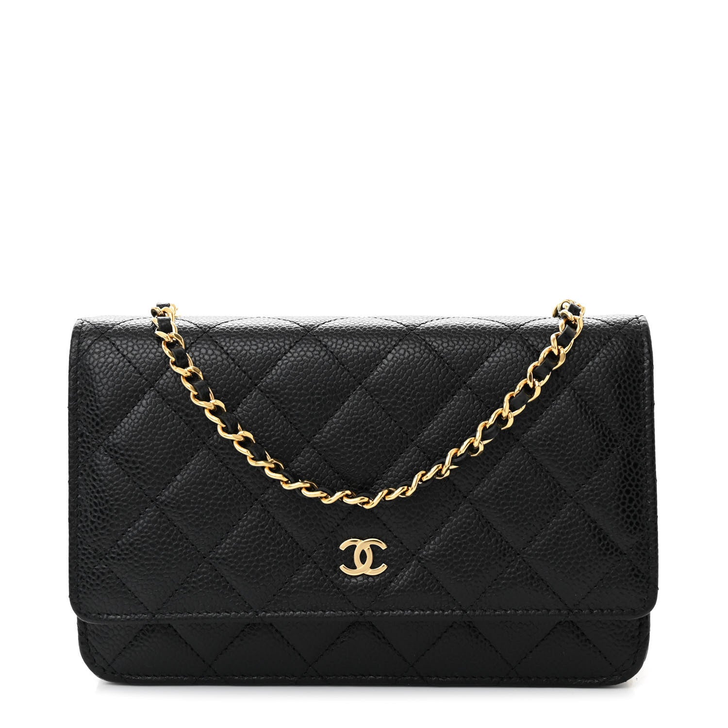 Chanel Caviar Quilted Wallet On Chain WOC Black 1 of 12