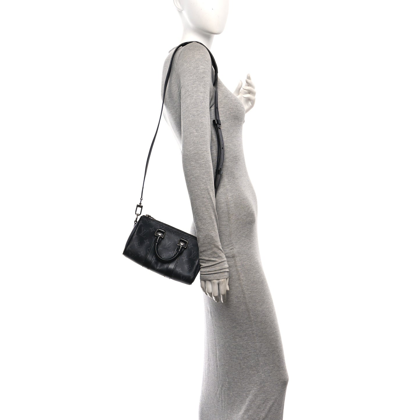 Reverse Monogram Eclipse Keepall XS Black
