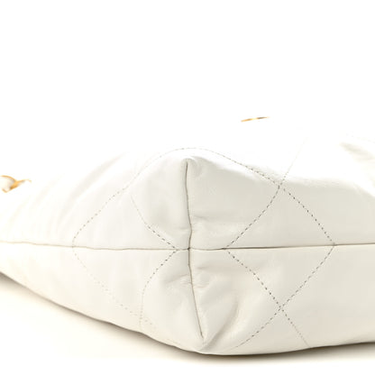 Chanel Shiny Calfskin Quilted Small Chanel 22 White 9 of 10