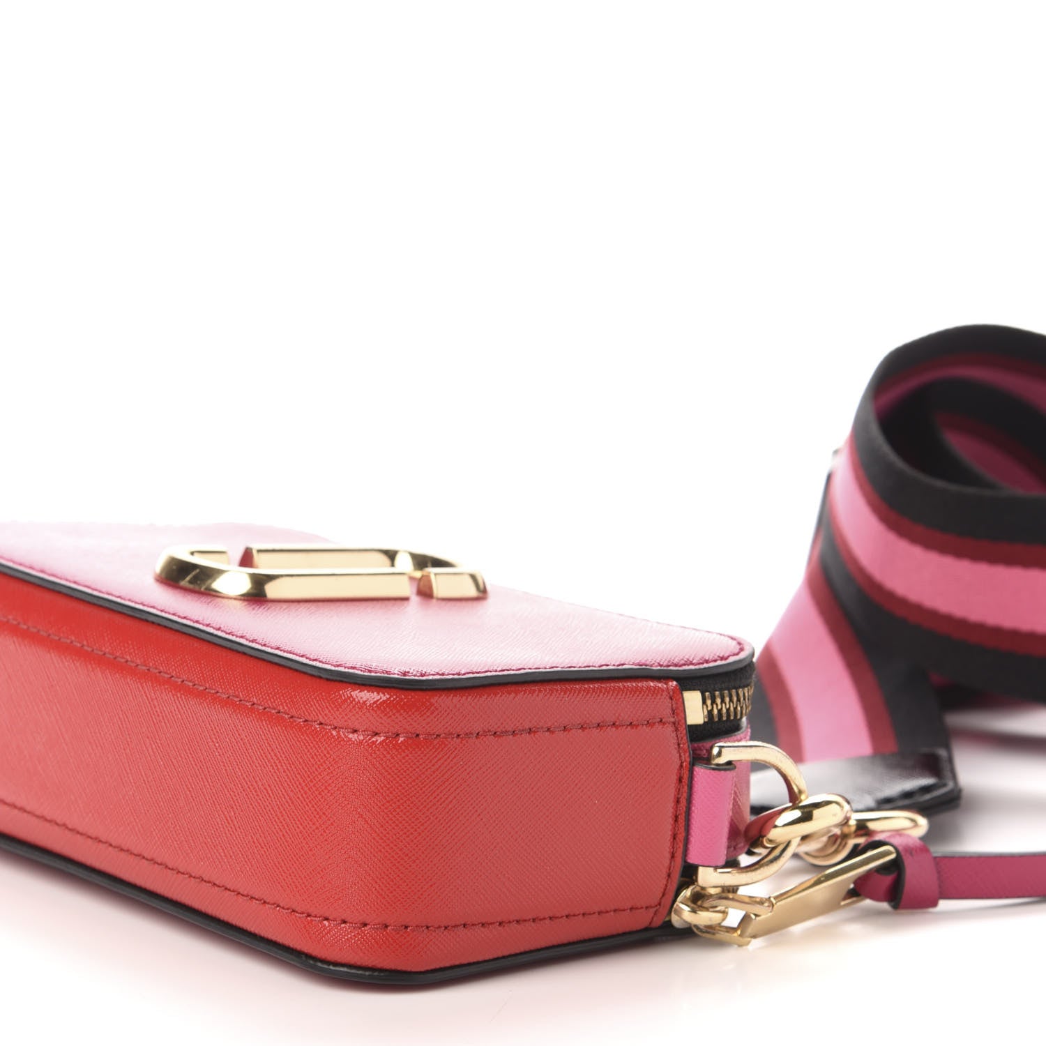 Marc Jacobs Saffiano Small Snapshot Camera Bag Hibiscus Multicolor 10 of 11
