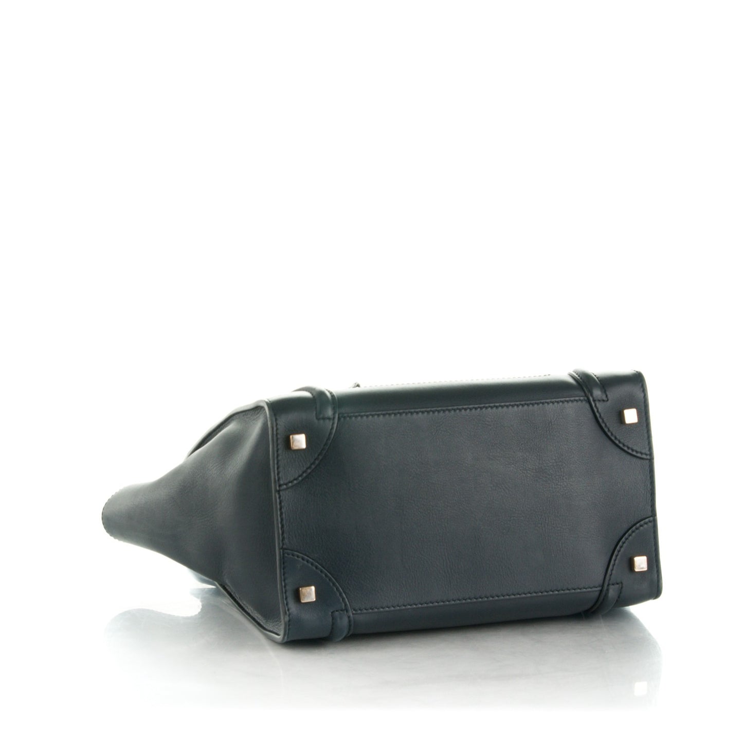 Smooth Calfskin Mini Luggage Navy Blue