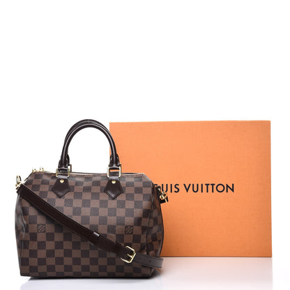 Louis Vuitton Damier Ebene Speedy Bandouliere 25 10 of 10