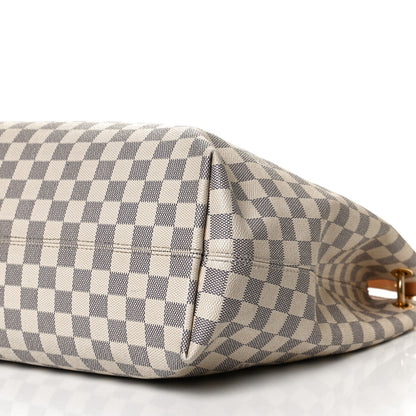 Louis Vuitton Damier Azur Graceful MM Rose Ballerine 12 of 12