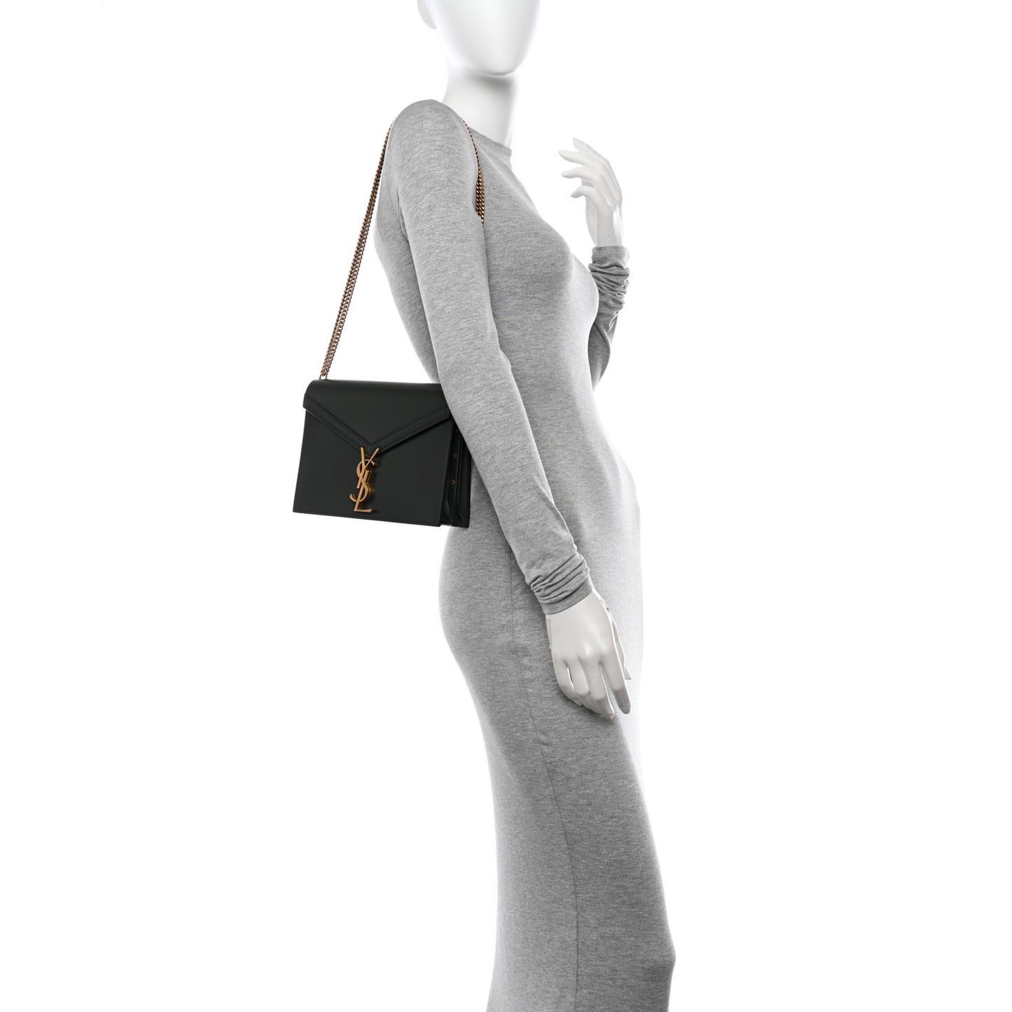Smooth Calfskin Monogram Cassandra Clasp Bag Dark Green