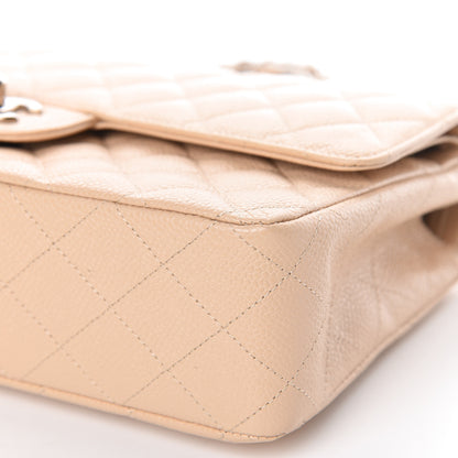 Chanel Caviar Quilted Medium Double Flap Beige Clair 11 of 12