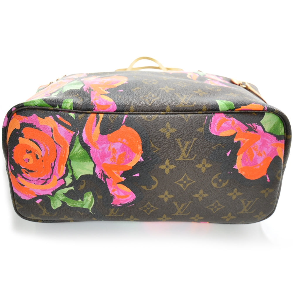 Louis Vuitton Monogram Roses Neverfull MM 3 of 9