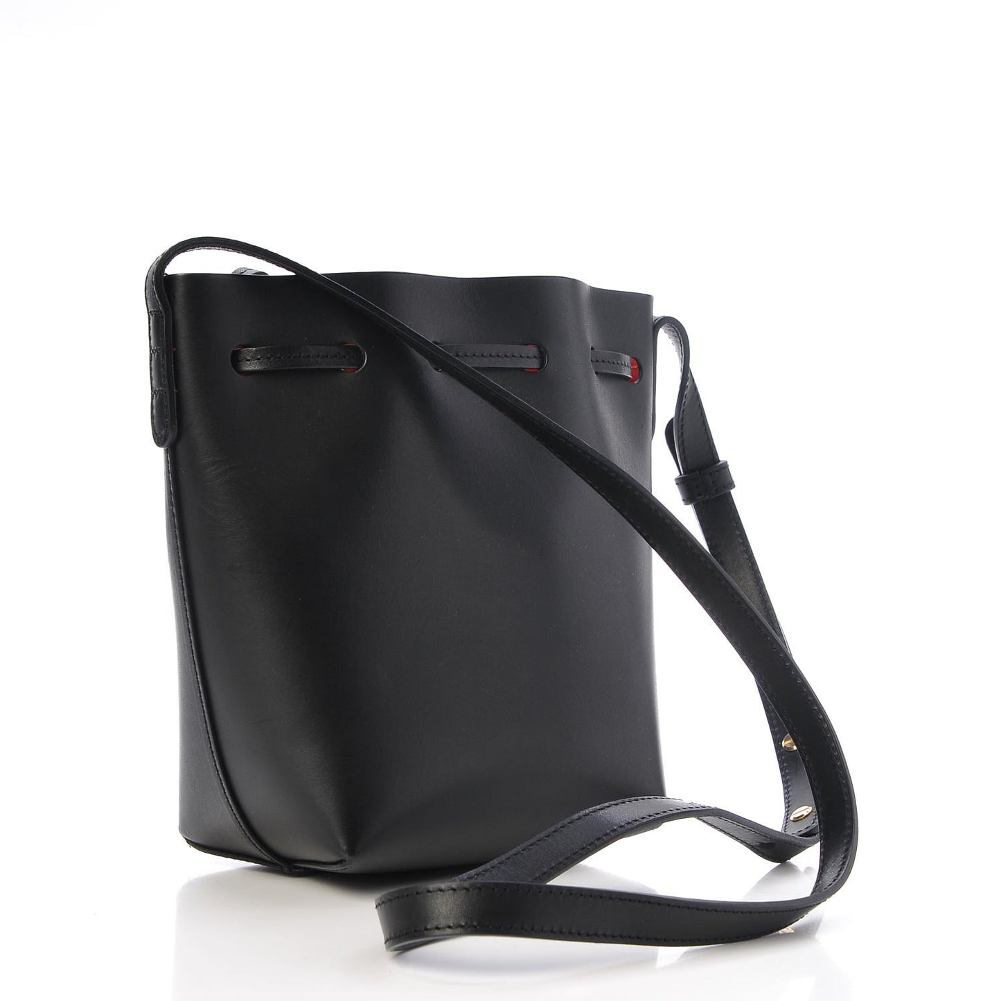 Calfskin Mini Mini Bucket Bag Black Flamma