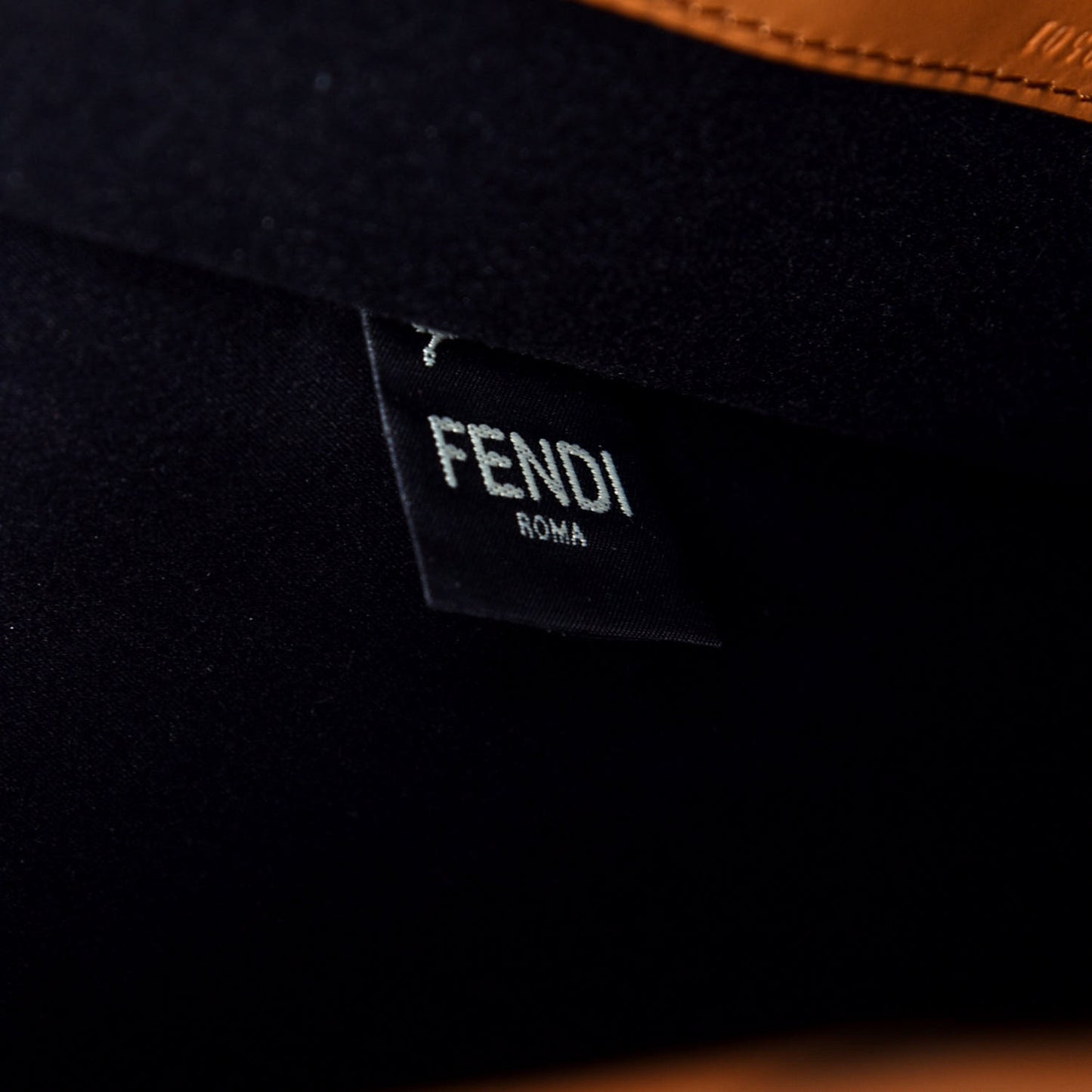 Glazed Fabric Vitello Century FF 1974 Stamp Patch Medium Peekaboo Defender Cover Mogano Panna Caramello