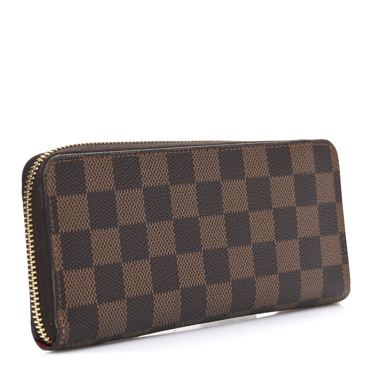 Damier Ebene Clemence Wallet Cherry