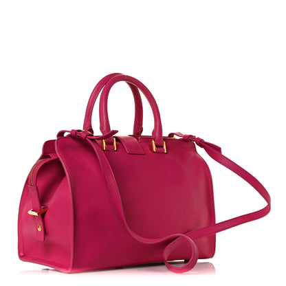 Saint Laurent Calfskin Small Monogram Cabas Fuchsia 3 of 8