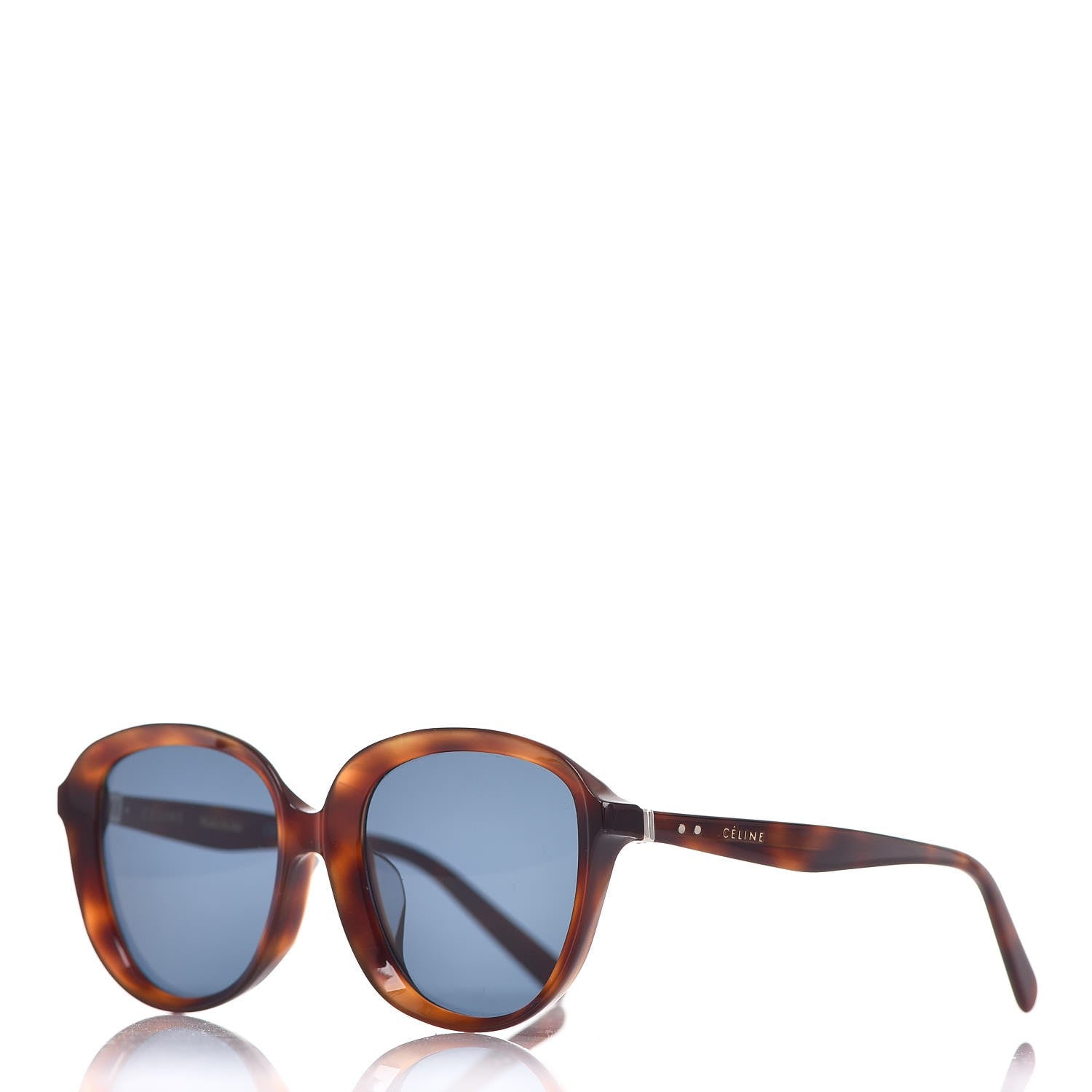 Celine Round Sunglasses CL 41453/F/S Havana 1 of 7