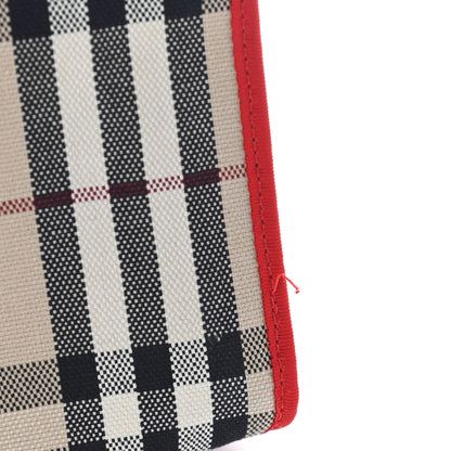 Burberry Vintage Check Tote Red 10 of 12