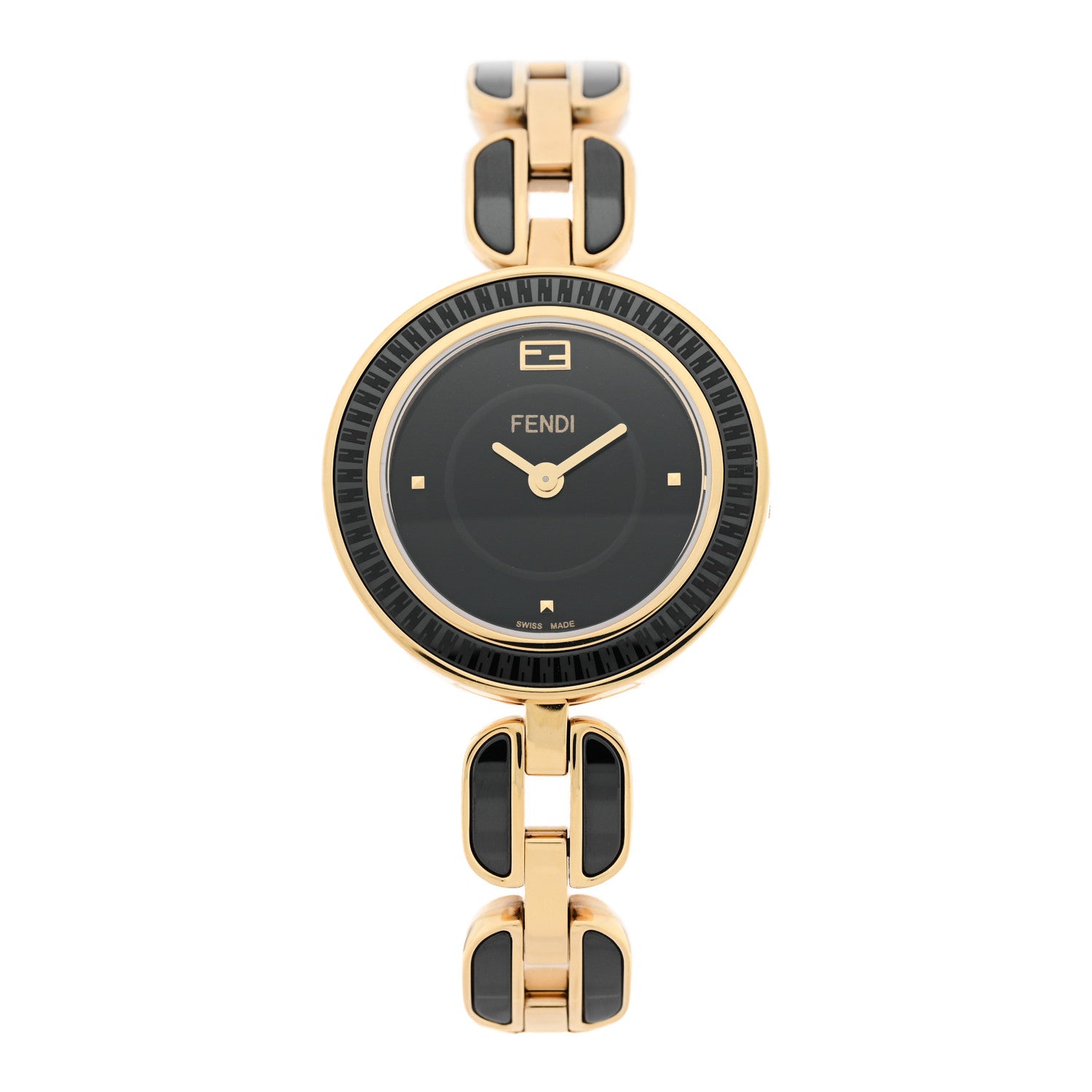 Fendi Stainless Steel Ceramic 28mm My Way Quartz Watch Black 1 of 5