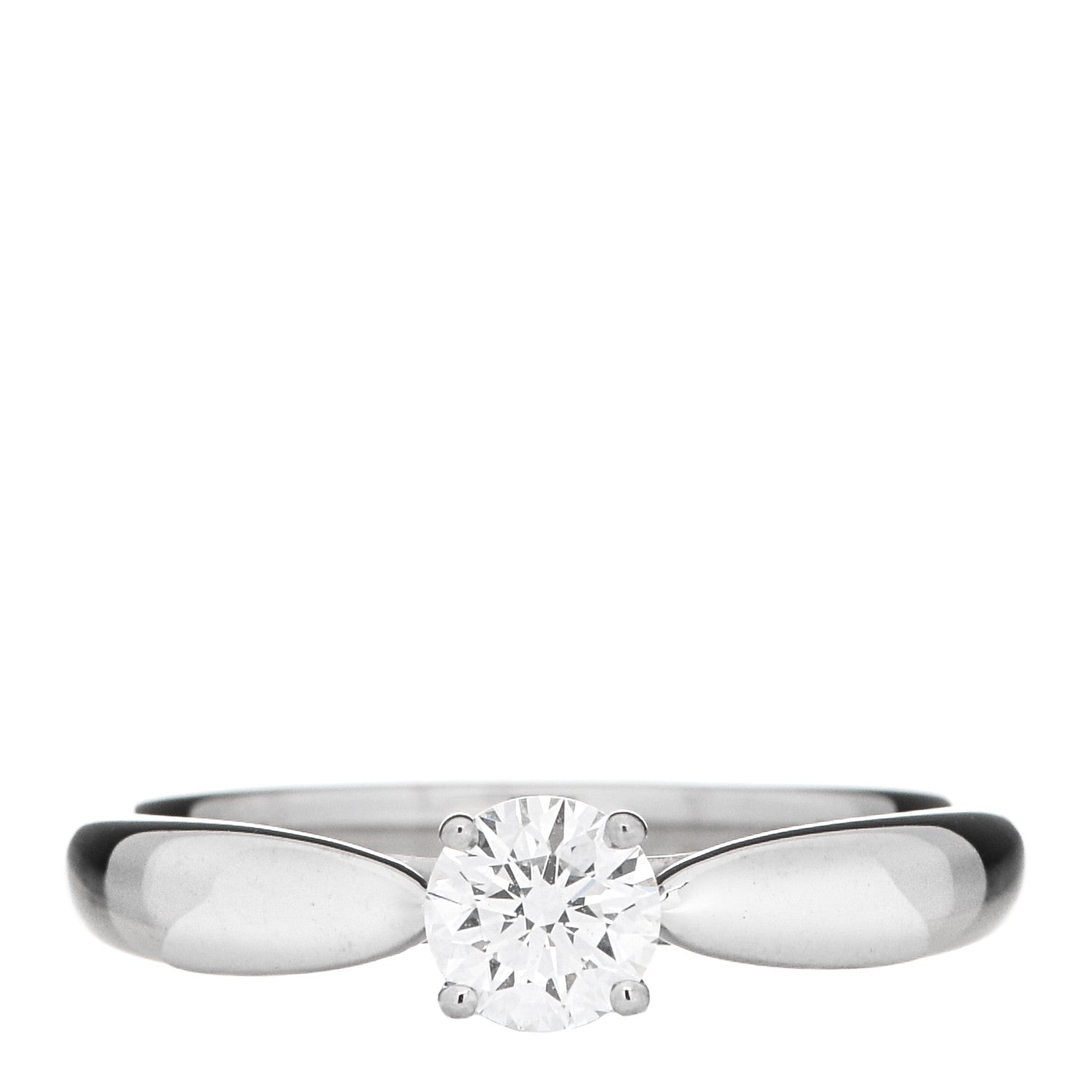 Tiffany Platinum Diamond .38ct Harmony Solitaire Engagement Ring 52 6 1 of 6