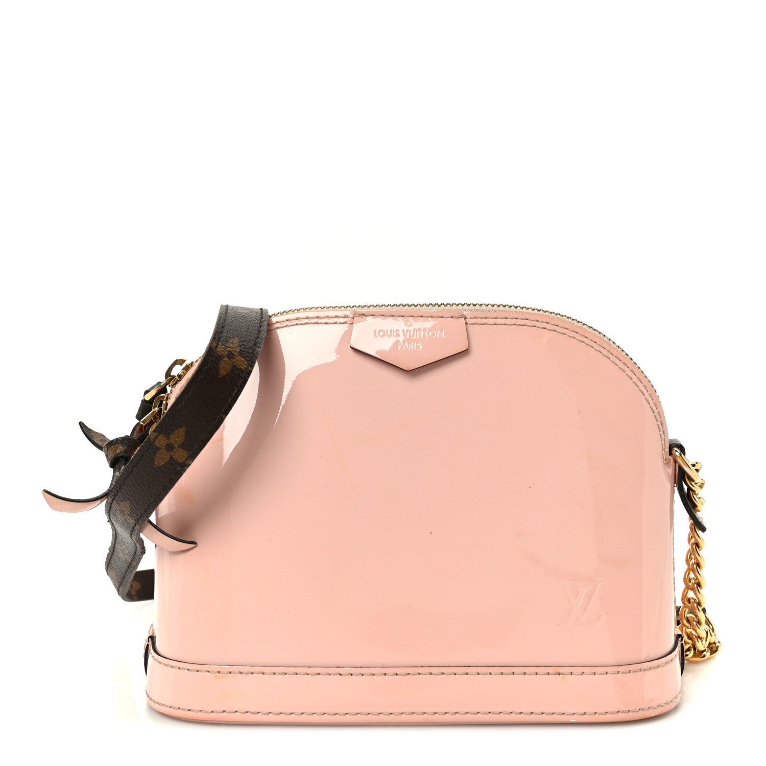 Louis Vuitton Vernis Monogram Alma Mini Rose Ballerine 1 of 10