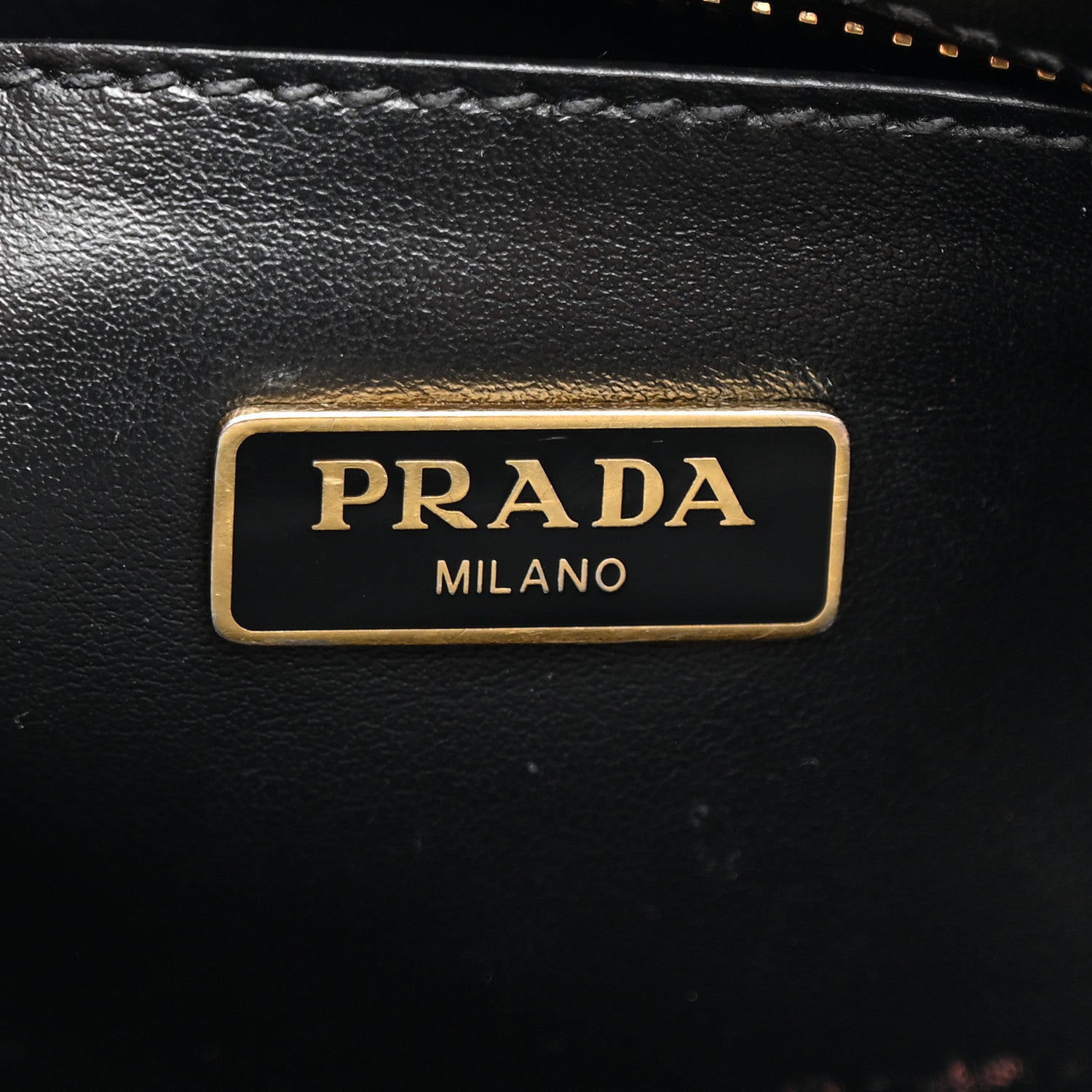 Prada Saffiano Soft Calfskin Mini Zippered Crossbody Tote Black 6 of 16