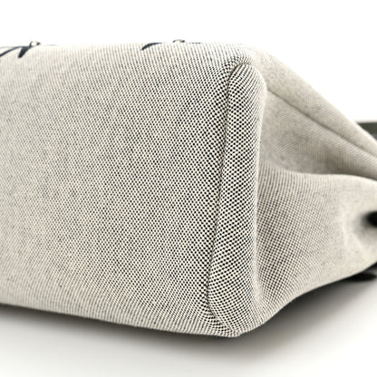 Hermes H Plume Canvas Vache Hunter Circuit Rider Hobnailed Herbag Zip Retourne 31 PM Black Ecru 11 of 12