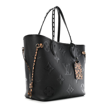 Louis Vuitton Empreinte Monogram Giant Wild At Heart Neverfull MM Black 2 of 4