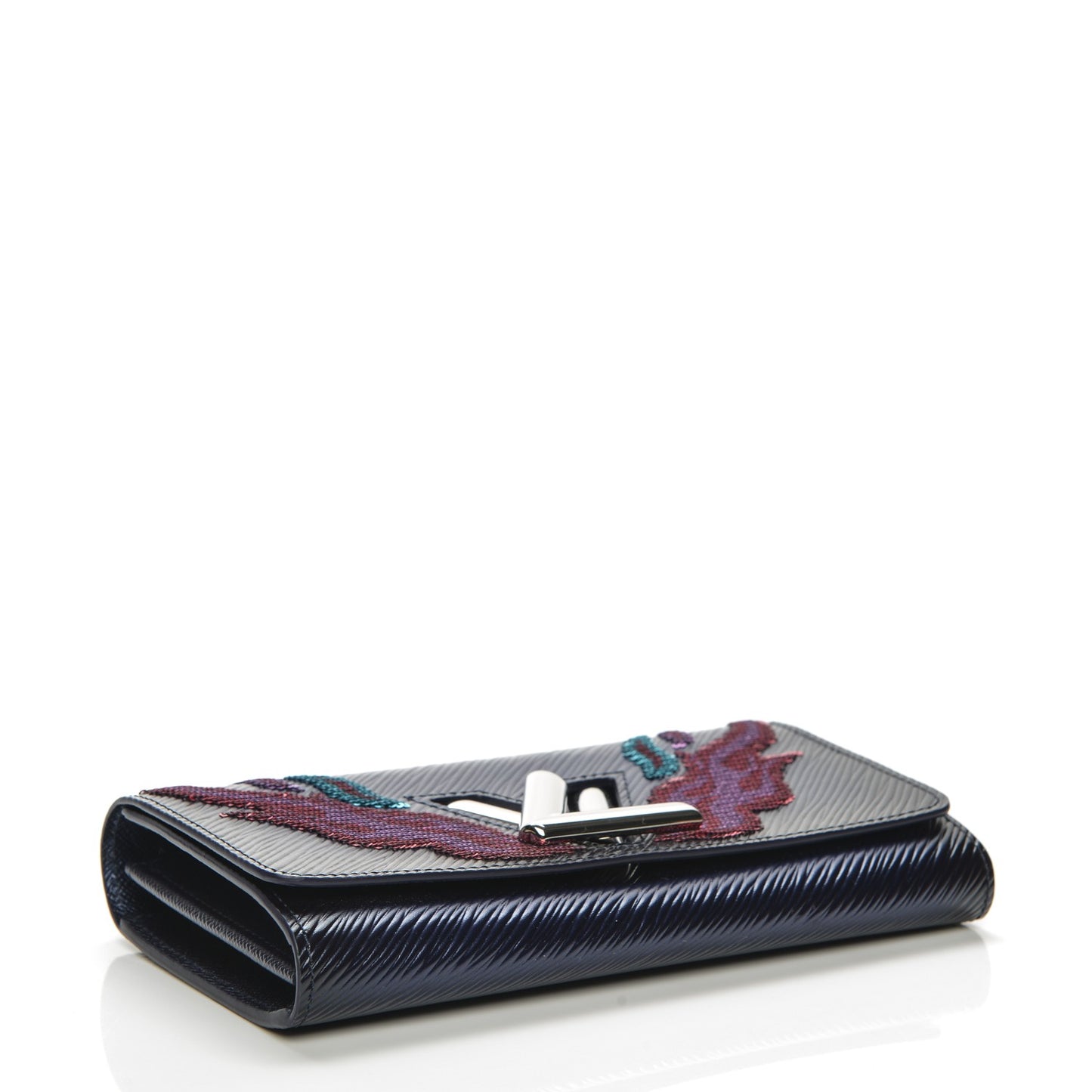Epi Sequins Flame Twist Wallet Indigo