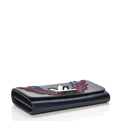 Louis Vuitton Epi Sequins Flame Twist Wallet Indigo 4 of 6