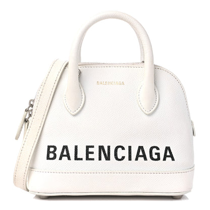Balenciaga Grained Calfskin XXS Ville Top Handle White 1 of 12