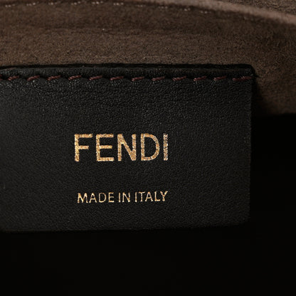 Fendi Vitello Century F is Fendi Bi-Color FF 1974 Embossed Kan I Shoulder Bag Maya Black 6 of 12