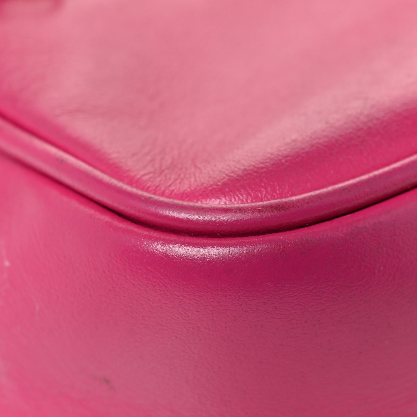 Calfskin Matelasse Monogram Lou Belt Bag Bright Pink