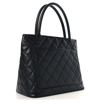 Chanel Caviar Quilted Medallion Tote Black 2 of 9