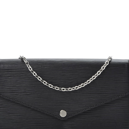 Louis Vuitton Epi Pochette Felicie Black 10 of 11