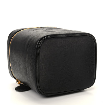 Chanel Caviar Cosmetic Vanity Bag Black 4 of 10