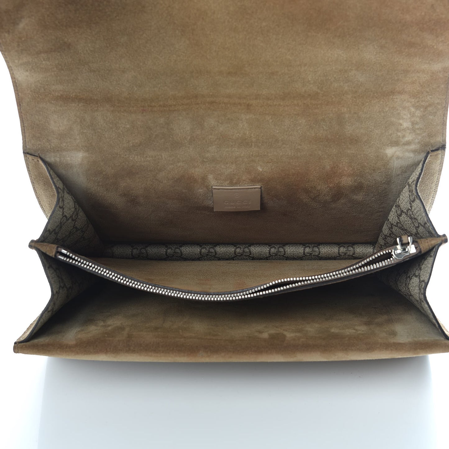 GG Supreme Monogram Lightning Embroidered Medium Dionysus Shoulder Bag Beige