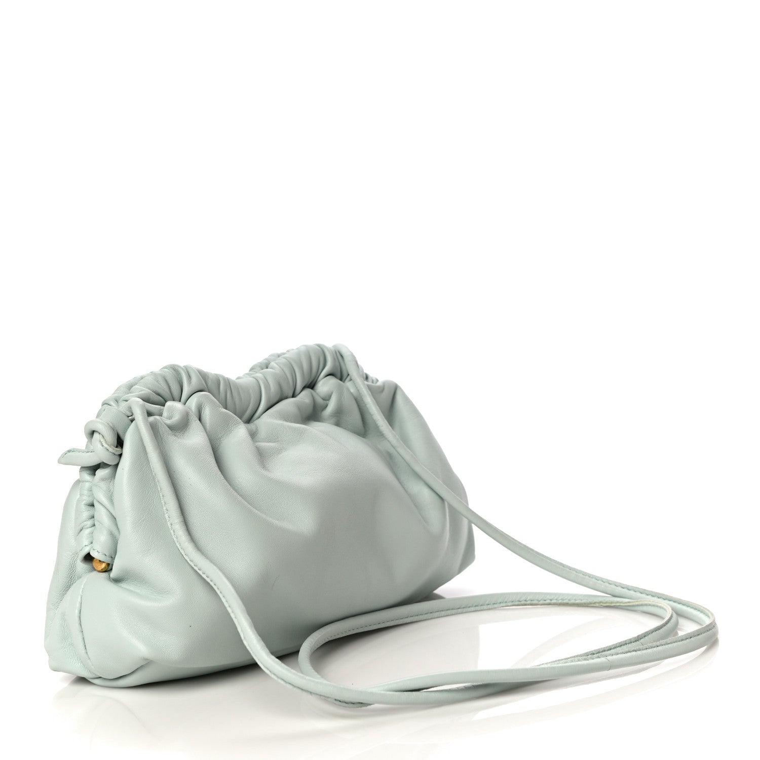 Mansur Gavriel Lambskin Mini Cloud Clutch Seafoam 3 of 9