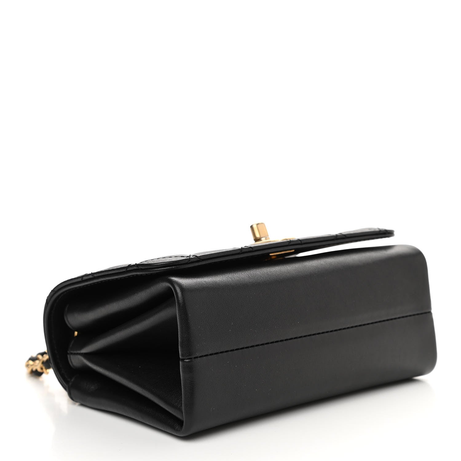 Chanel Calfskin Quilted Pearl Jewel Chain Flap Black 4 of 11