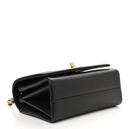Chanel Calfskin Quilted Pearl Jewel Chain Flap Black 4 of 11