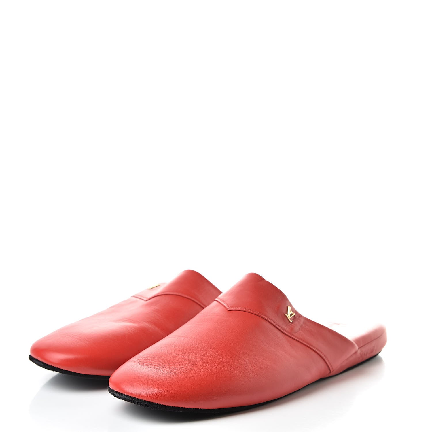 Louis Vuitton X SUPREME Lambskin Mens Hugh Slippers 9 Rouge 3 of 7