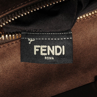 Fendi Vitello Dolce Large Peekaboo Iconic Satchel Corteccia 7 of 9