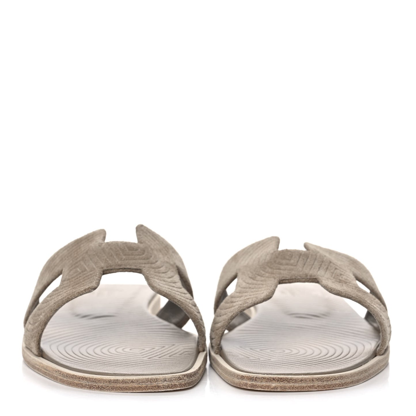 Chevre Velours Vibrato Oran Sandals 37 Beige Sable