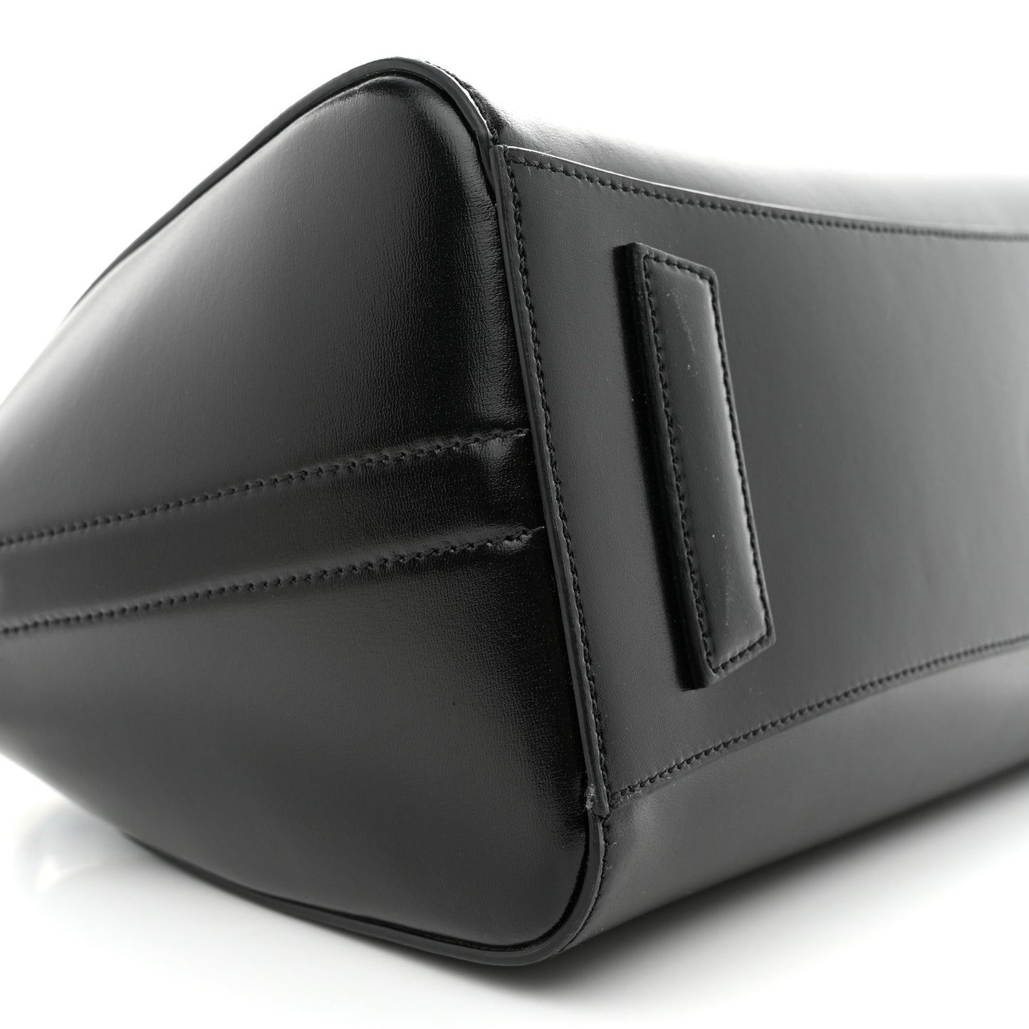 Shiny Lord Calfskin Small Antigona Black
