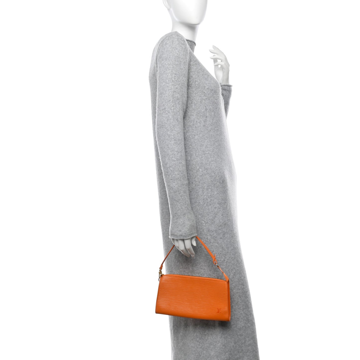 Epi Pochette Accessories 24 Mandarin