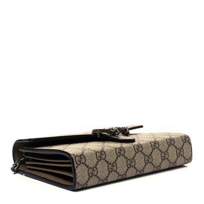 Gucci GG Supreme Monogram Mini Dionysus Chain Wallet Beige Taupe 4 of 9