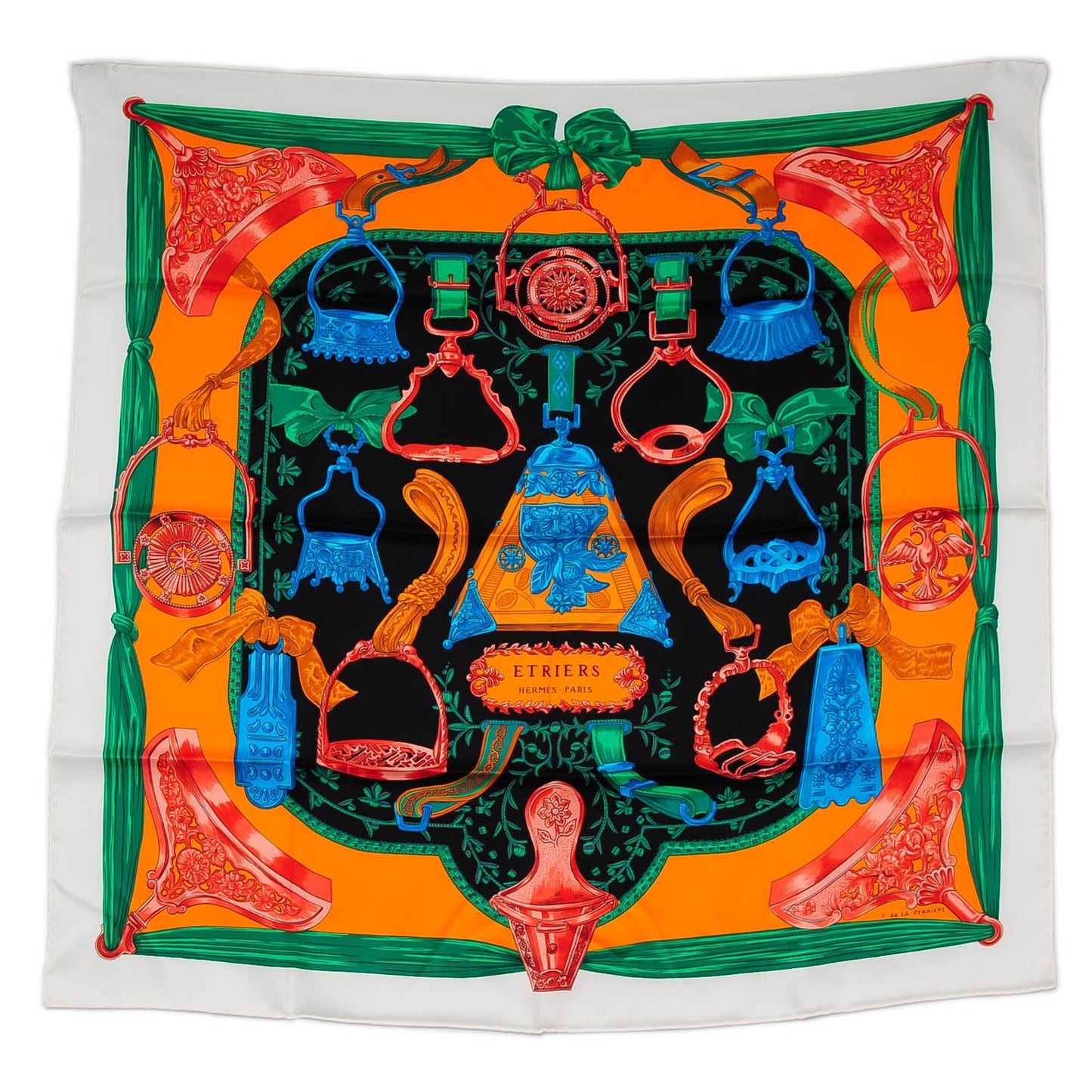 Silk Etriers Scarf 90