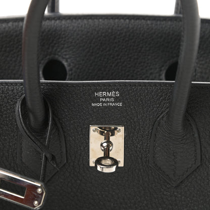 Hermes Togo Birkin 25 Black 6 of 12