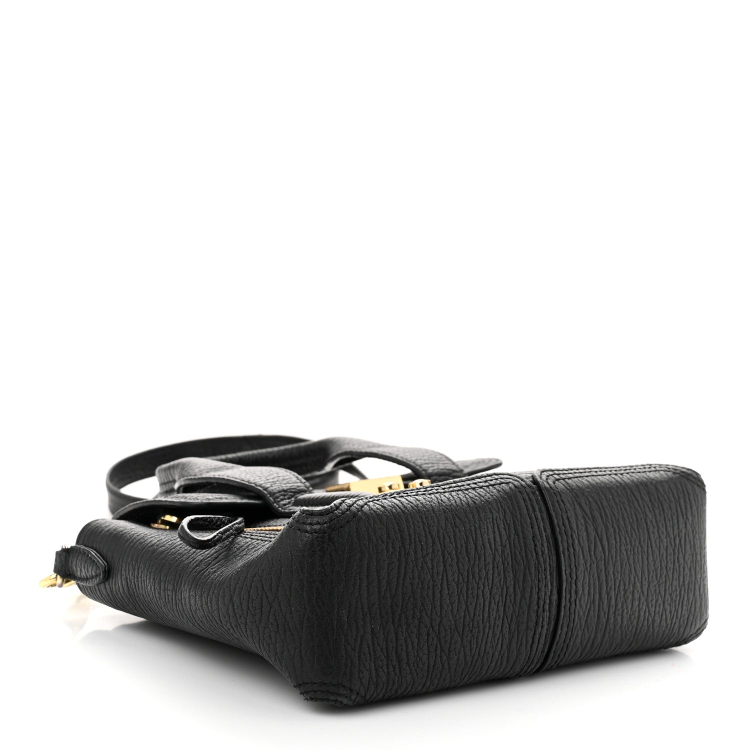 3.1 Phillip Lim Textured Calfskin Mini Pashli Satchel Black 4 of 11