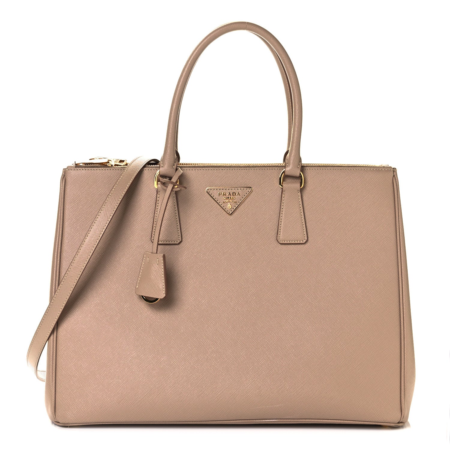 Prada Saffiano Large Galleria Double Zip Tote Cammeo 1 of 8