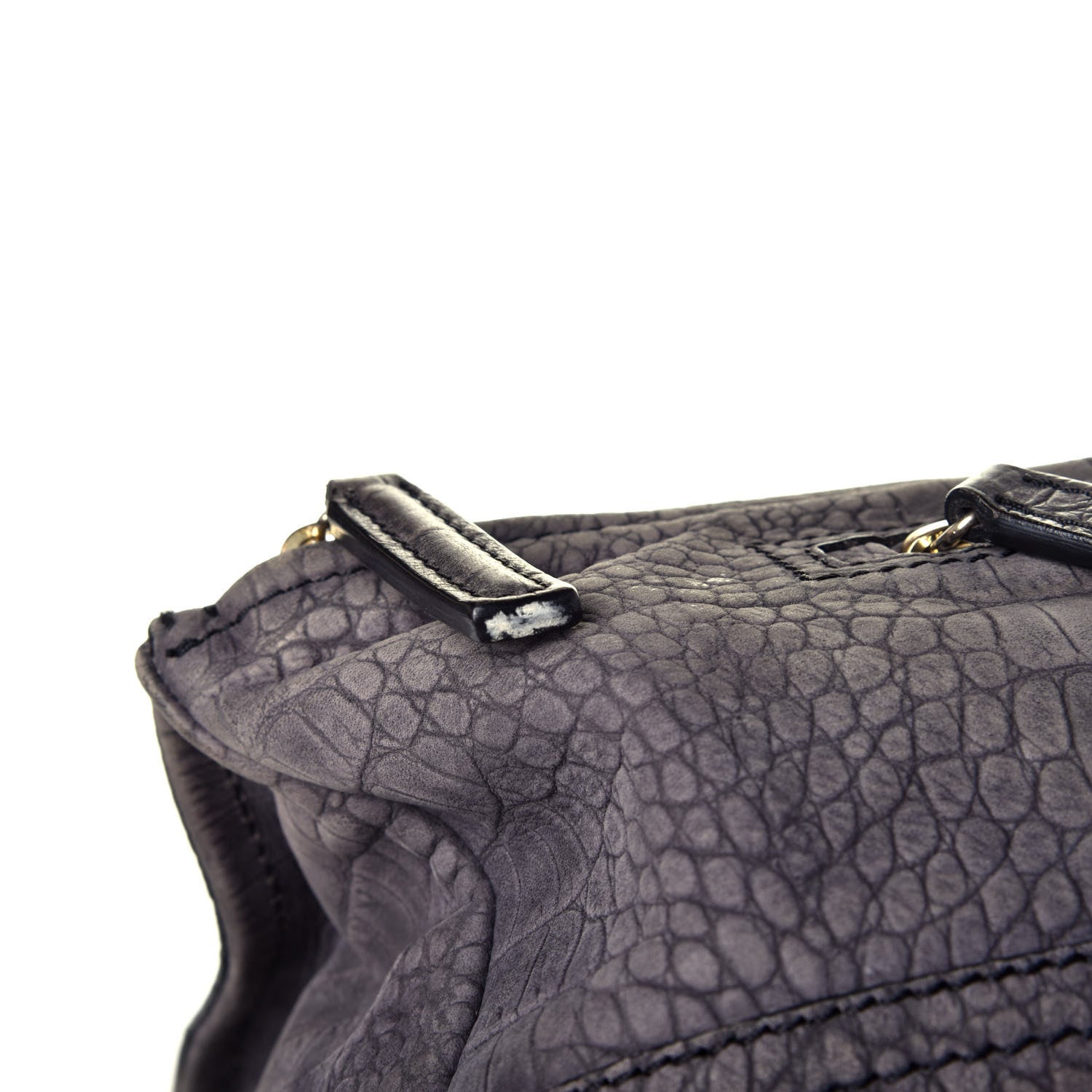 Givenchy Nubuck Crocodile Embossed Medium Pandora Grey 11 of 11