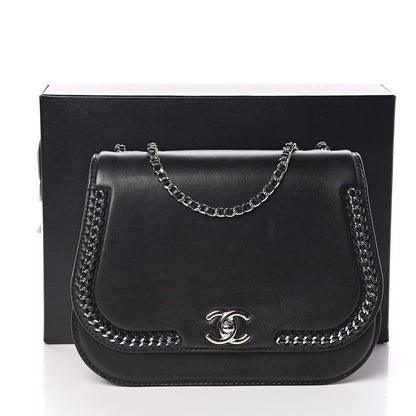 Chanel Calfskin Medium Braided Chic Flap Black 14 of 14